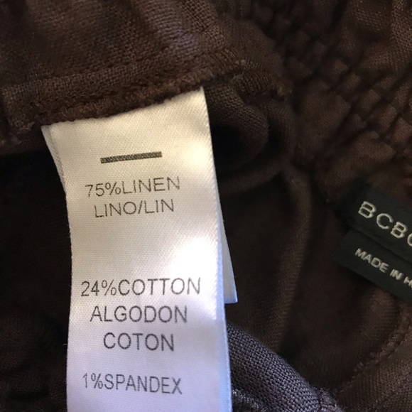 BCBG MaxAzria Linen Wide Leg Pants - Picture 2 of 7